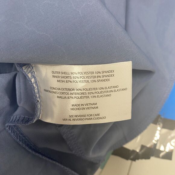 Eddie Bauer Skort Womens Small Blue Skirt Tennis Golf Casual Floral Pull On - Picture 7 of 8